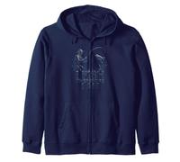 Man Trout Fishing - I Fish Therefore I Am Zip Hoodie