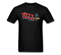 Man Tshirt Coupons Titty Twister Club from Dusk Till Dawn T Shirts Hell Top T-Shirts Fashionable Custom Clothing Black L