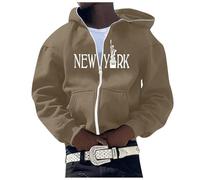 Man Turtleneck t-Shirt Mens 1/4 Zip Fleece Pullover Preppy Clothes Men's Fall Jackets with Hood Sherpa Jacket Men Lightweight Hoodie Mens Army Jumpers for Men UK Mens Winter Coat (Coffee, XXL)