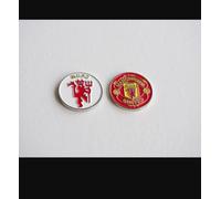 man united double side golf ball marker badge/devil Magnetic to Golf Hat Clip, Golf Ball Marker Metal Golf Ball Marker Hat Clip Magnet Golf Ball Marker