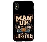 Man Up Is Not Just A Phrase Its A Lifestyle Volleyball Case for iPhone X/XS