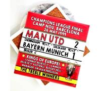Man Utd 2 v 1 Bayern, 1999 Champions League Final, Sir Alex Ferguson, Barcelona, Man Utd marble coaster
