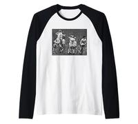 Man Utd George Best Bobby Charlton 1964 World Cup Football Raglan Baseball Tee