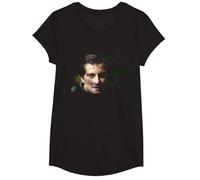 Man Vs Wild Bear Grylls Survival Bushcraft Expert T-Shirt, Girls, Black, Medium