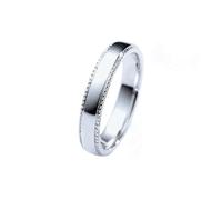 Man Wedding Ring Promise Rings for Her Sterling Silver 9K White Gold Size S 1/2 Solid Not Plated Fashion for Aunt Thanksgiving Jewelry