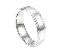 Man Wedding Ring, Unique Yellow Gold Ring 14K Round Size R 1/2 Gift for Men