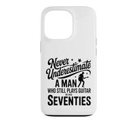 Man Who Still Plays Guitar In His Seventies Retro Guitarist Case for iPhone 13 Pro