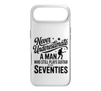 Man Who Still Plays Guitar In His Seventies Retro Guitarist Case for iPhone Air
