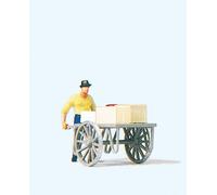 Man with Cart Figure HO/OO gauge Figures Preiser 28036