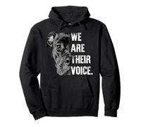 Man Woman Love Pitbull / We Are Their Voice Pullover Hoodie