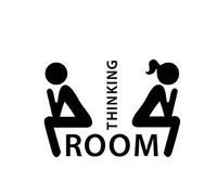 Man Woman Pattern Washroom Toilet Wc Bathroom Door Sticker Diy Decal Fine CraftsmanshipDurability