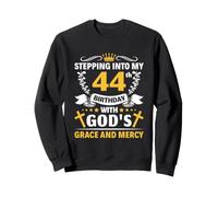 Man Woman Stepping Into My 44th Birthday Sweatshirt