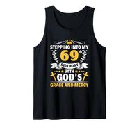 Man Woman Stepping Into My 69th Birthday Tank Top