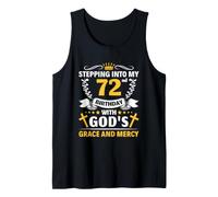 Man Woman Stepping Into My 72nd Birthday Tank Top
