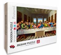 Man Wooden Jigsaw Puzzles 61x41in, The Last Supper Jigsaw Puzzles 5000 Pieces for Adults with Box, Educational Challenging Game, Back Lettering Easy to Distinguish, Summer Gifts, Home Decor, G-5159