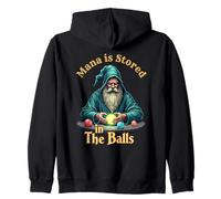 Mana Is Stored in the Balls Wizard Witcher Magician Sorcerer Zip Hoodie