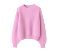 Mana Mohair O-Neck - female - Opal Studio - Round-neck Knitwear - Pink - ONE SIZE - Knitwear ONE SIZE