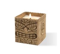 Mana Mood Sunset Island Candles, Coconut & Pineapple Scented, 9oz Large Wood Wick Candle, Soy Wax Table Torch, 60 Hours of Burn Time, Ideal Holiday Gifts for Men and Women, Perfect Summer Fragrance.