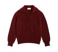 Mana Polo Knit - female - Opal Studio - V-neck Knitwear - Red - ONE SIZE - Knitwear ONE SIZE
