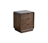 MANAFEEL Bedstand 50x40x60cm Walnut Bedside Storage Cabinet, Bedroom Storage Table, Simple Modern Wooden Furniture Night Stand