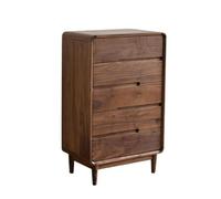 MANAFEEL Bedstand 85x40x105cm Walnut Bedroom Storage Cabinet, Solid Wood Bedroom Storage Table, Furniture Next To The Living Room Sofa Night Stand