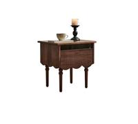 MANAFEEL Bedstand Black Walnut All-wood Bedside Table Home Bedroom Storage Rack Storage Cabinet Night Stand