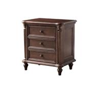 MANAFEEL Bedstand Home Retro Bedroom Storage Cabinet Living Room Walnut Wood Sofa Side Cabinet Night Stand