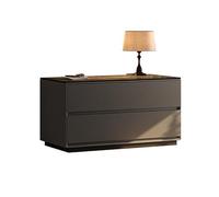 MANAFEEL Bedstand Nightstand Storage Cabinet Integrated Large Size Home Bedroom Storage Cabinet Light Luxury Solid Wood Italian Chest Of Drawers Night Stand(50x40x50cm)