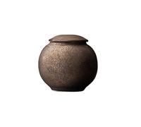 MANAFEEL Ceramic Tea Caddy Ceramic Small Tea Can Moisture-proof Portable Sealed Can Stoneware Storage Jar Household Tea Box Tea Warehouse Tea Canister