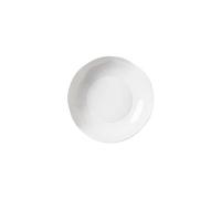 MANAFEEL Dining Plates 10-inch White Ceramic Hotel Chinese Kitchen Tableware Round Plate Creative Dish Deep Club Restaurant Fusion Cold Platter Dinner Plate(12 in)