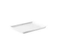 MANAFEEL Dining Plates 18-inch White Oversized Rectangular Ceramic Tray Dish Tray Shallow Plate Hotel Supplies Club Buffet Tableware Dinner Plate