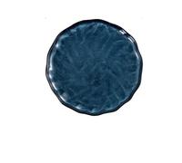 MANAFEEL Dining Plates Salad Plate Home Dining Plate Rice Noodle Roll Plate Creative Breakfast Plate Simple Plate Dinner Plate(Blue,A)