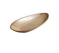 MANAFEEL Dining Plates Serving Plate Serving Tray Simple Steamed Fish Plate Household 11-inch Super Large Hotel Restaurant Seafood Dish Dinner Plate(A)