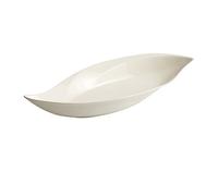 MANAFEEL Dining Plates Serving Plate Serving Tray Simple White Steamed Fish Plate Household 14-19-inch Super Large Hotel Restaurant Club Seafood Plate Dinner Plate(S)