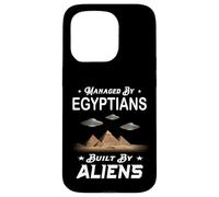 MANAGED WITH EGYPTIANS BUILT BY ALIENS funny archeological Case for iPhone 15 Pro