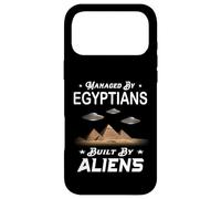 MANAGED WITH EGYPTIANS BUILT BY ALIENS funny archeological Case for iPhone 17 Pro Max