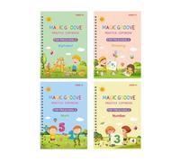 Managed Writing Practice for - Grooved Children's Magic Manuscript Writing Book | Handwriting Practice, Preschool Binder for Letters, Numbers,