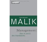 Management: Das A und O des Handwerks, Malik 9783593397672 Fast Free Shipping.