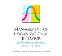Management of Organizational Behavior: United States Edition