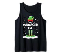 Manager Elf Matching Group Family Holiday Christmas Costume Tank Top