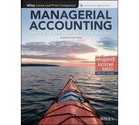 Managerial Accounting: Tools for Business Decision Making