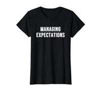Managing Expectations Value Graphic T-Shirt, Women, Black, S