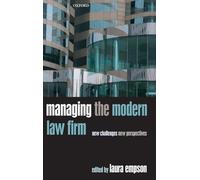 Managing the Modern Law Firm: New Challenges, New Perspectives – Oxford University Press
