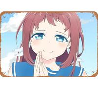 Manaka Mukaido, Nagi No Asukara Anime Poster Home Wall Art Decoration Retro Metal Tin Sign 8x12 inch