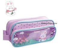 MANAKI ENTERPRISE Multifunctional Pencil Pouch Aesthetic Pencil Case for Girls Large Capacity Best Thing to Put Pen Pencil Sharpener Rubber, Best Gift for Girl's (Purple Rabbit Pouch)
