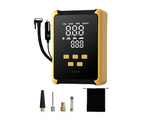 MANAN Car Tyre Inflator Air Compressor 12V, Portable Electric Tyre Pump with Digital Pressure Gauge, 150PSI Auto Shut-Off Car Air Pump, LED Light, Memory Function, 3M Cable for Cars Bikes SUV