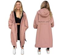 Manao Anu Adult Waterproof Changing Robe with Soft Fleece Lining - Waterproof Windproof Oversized Swim Coat - Swimming - Water-sports - Wild Swimming