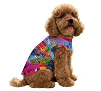 Manarola Italy in The Cinque Terre Dog Shirt Summer Tank Top Sleeveless Pet Clothes for Small Medium Puppy And Cat