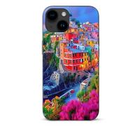 Manarola Italy in The Cinque Terre Funny Phone Case for iPhone 15 Pro Max Plus Personalised Protective Cover