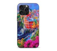 Manarola Italy in The Cinque Terre Funny Phone Case for iPhone 15 Pro Max Plus Personalised Protective Cover